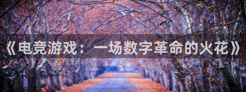 杜邦娱乐手机网页版登录：《电竞游戏：一场数字革命的火花》